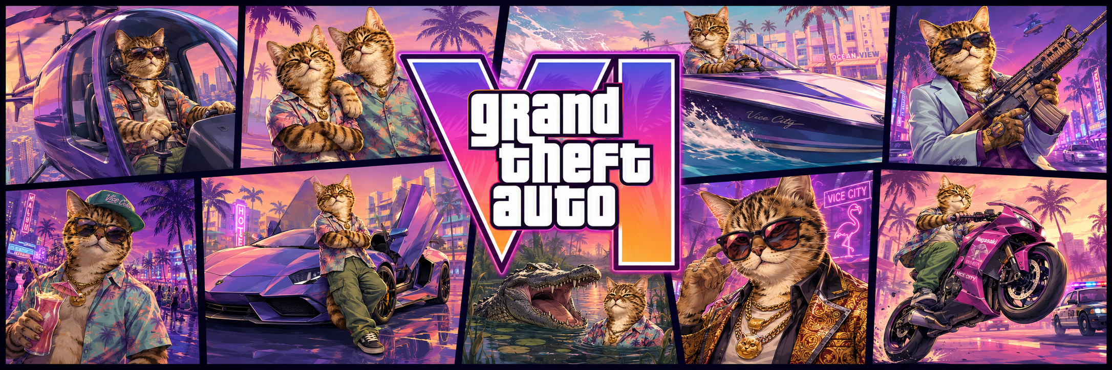 GTA VI Cate Vice City collage